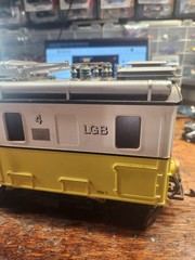 LGB 22460 Yellow Electric Rack Locomotive, G Gauge, Light Function, NO BOX