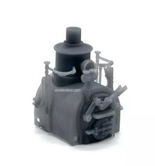 HOn30/HOe/HOn2-1/2 TMW 0-4-0 H.K. Porter Steam Locomotive Kit Fluted Engine H0e