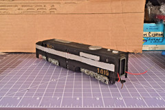 DUMMY 10.6oz Athearn PA1 modified Locomotive, wired for light at rear WVR