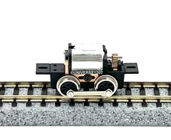 N/HOn30/HOe/009 Gauge 0-4-0 Rod-Driven Locomotive Power Drive Chassis 15mm/8mm