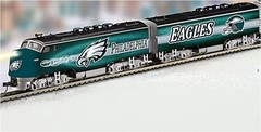 EAGLES SUPER BOWL LII HO SCALE TRAIN SET – HAWTHORNE/BRADFORD EXCHANGE ISSUE