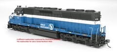 Broadway Limited HO 9803 Great Northern Railway #424 EMD SD45 Diesel Locomotive