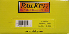 MTH 30-2583 Merry Christmas “Bump-N-Go” Trolley Car O/027 ga. wks w/ Lionel 2006