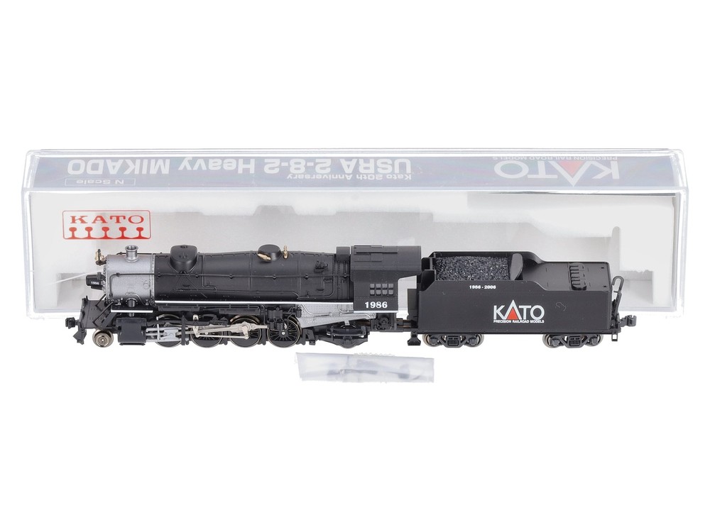 Kato 126-2006 N Scale 20th Anniversary USRA Heavy Mikado #1986 LN/Box