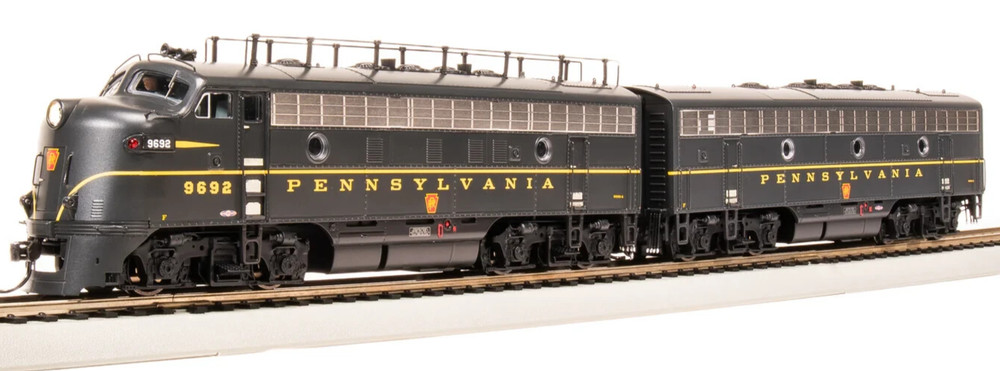 BROADWAY LIMITED 8195 HO F7 AB SET PRR 9692A/9555B DGLE 1 Stripe A-unit Paragon4