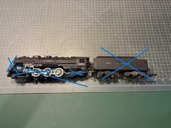 American Flyer S Train 322 LOCOMOTIVE SHELL w/ S.I.T. SMOKE TUBE INSIDE Lot H
