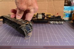 Athearn U28C GE locomotive, shell needs TLC, Good Working Condition WVR