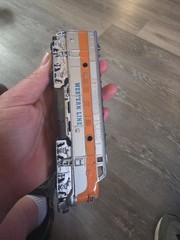 Classic Loco Powerful Pull Back~Western Lines Diesel Engine Train~1620 Toysmith