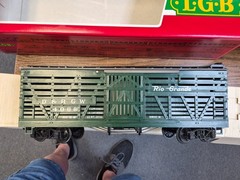 LGB 4068 D&RGW STOCK CAR G PRE OWNED BOXED w/ SLEEVE G SCALE 1:22.5