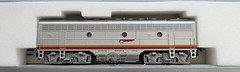 Kato 176-221 EMD F7-B w/ Steam Generator Santa Fe Rd# DC old mech Pre-Owned