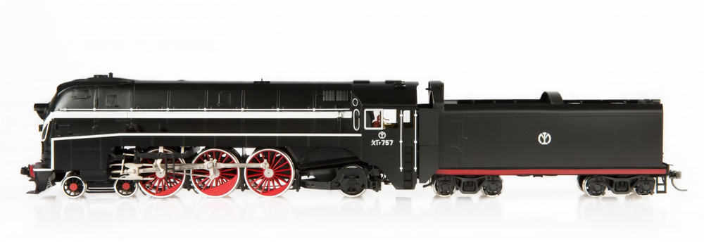 HO Eisenbahn Canada HO-002/3 Pashina SL7 Steam Locomotive China Railway #757 NIB