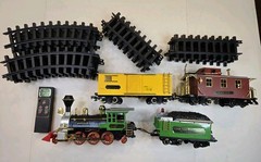 New Bright G Scale Denver Express Train W/tracks 1986 Untested