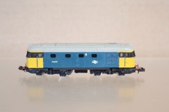 MINITRIX N204 N GAUGE RE PAINTED BR CLASS 33 DIESEL LOCOMOTIVE 33037 om