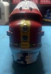 HO Life Like Santa Fe War Bonnet F7 Locomotive Engine Serviced Lot 673