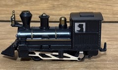Vintage Locomotive Train Scale Model Toy Black Made in Hong Kong Untested