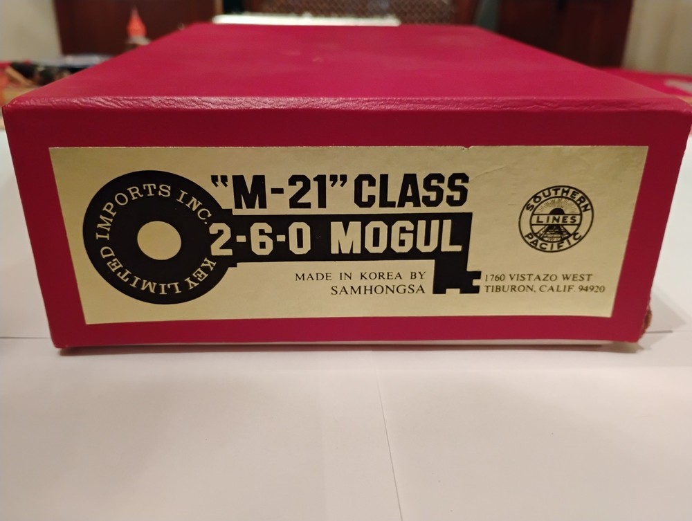 Key Limited Imports Brass M-21 class 2-6-0 Mogul, Southern Pacific HO
