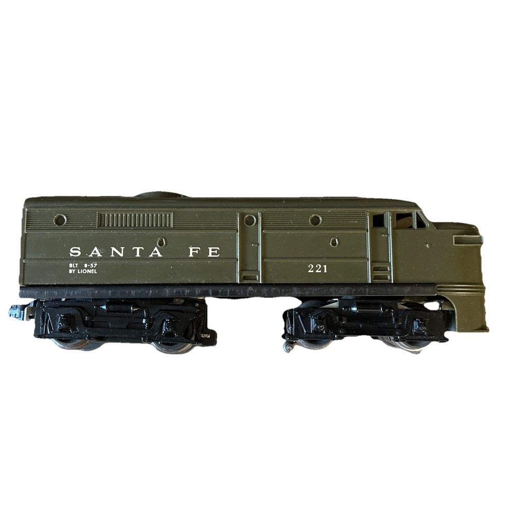 Lionel Postwar Rare Alco Santa Fe Olive Drab No. 221 Tested Runs
