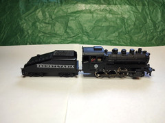 Playart Steam Locomotive HO Scale PRR & Tender Hong Kong Untested Read