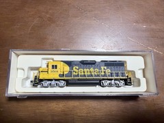 N Scale Atlas Santa Fe GP38 Road # 3501 Diesel Locomotive With DCC.