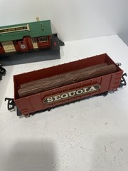 VINTAGE Timberwolf And Redwood New Bright 1986 Train Set for PARTS