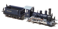 BRASS Railex Z-SCALE Tristan Class B VI Royal Bavarian Railways in Blue/black