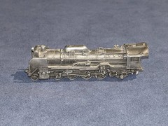 FRANKLIN MINT 88FM TRAIN PEWTER Locomotive Car (PL6)