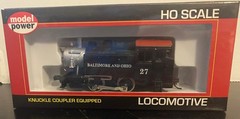 🚂 Model Power HO B&O 0-4-0 Steam Loco #96505 Knuckle Coupler NIB – SW
