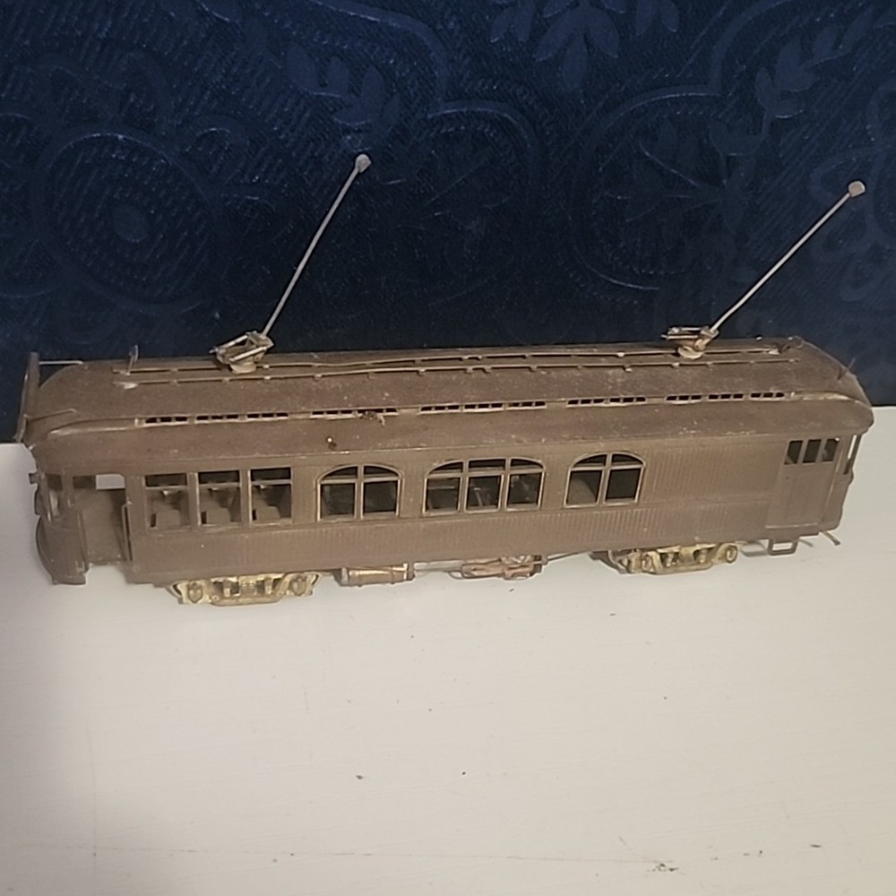 HO Brass Pacific Electric Wood Trolley Coach Orion