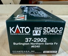 KATO 37-2902 HO EMD SD40-2 Mid Snoot BNSF #6340 New DCC Ready