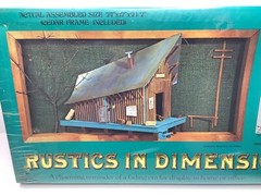 New Sealed Vintage Rustics in Dimensions Kit 12004 Whistle Stop 24”x12”x2.5” DIY