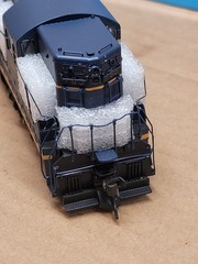 Vintage Broadway Limited Blue Line- EMD SD7 B&O #763 Diesel Locomotive – Running