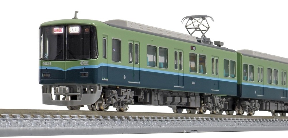 Green Max N Gauge Keihan 9000 Series Old Paint 9001 Formation 8-Car Formation Se
