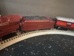 VTG Lionel 8101 Chicago & Alton 6 Car O Gauge Red Train Set Sounds Steam Lights