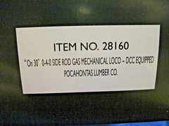 Side Rod Gas 0-4-0 Locomotive model train “On30” “HO” gauge DCC Pocahontas – NIB