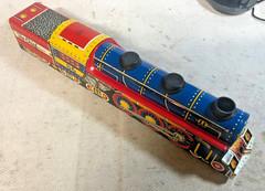 Vintage The Chief 86 Tin Litho Marx Toys Friction Train – Works, Great Litho (C)