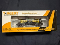 HO-Scale Tangent Deep Rock Refining 1917-Design 8,000 Gallon Tank Car Cushing OK