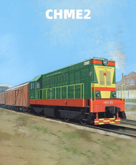Modimio CHME2 Soviet Diesel Locomotive HO 1:87 USSR Railway Model