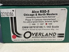 HO Scale Overland Models Brass CNW Alco RSD-5 Hammerhead #1688 TESTED