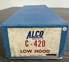 ALCO Models HO Brass #D-110 C-420 Low Hood Diesel Locomotive – Unpainted & LNIB!