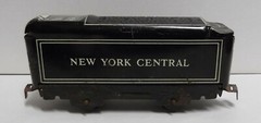 Marx 551 NEW YORK CENTRAL Tin Litho Tender Plastic Wheels and Pinch Tab Couplers