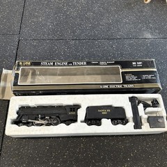 K-Line K3003 O Gauge Santa Fe Die-Cast Steam Locomotive & Tender K-3003