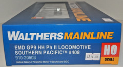 Walthers Mainline HO #910-20503 SP EMD GP9 Diesel Loco #408 DCC/Sound RTR NEW
