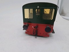 SMF MODELS Brass DC Analog Diesel Locomotive “Lago D’Iseo” Green 0 1/43