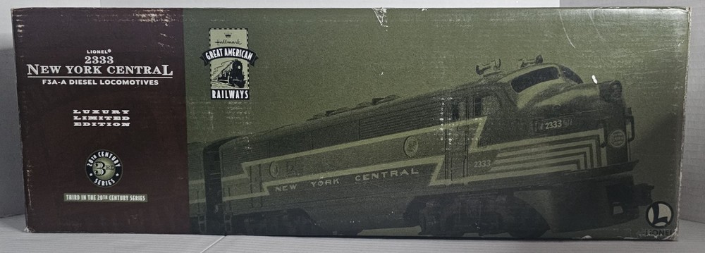 Hallmark Lionel 2333 NY Central F3A-A Diesel Locomotive Luxury Limited Edition