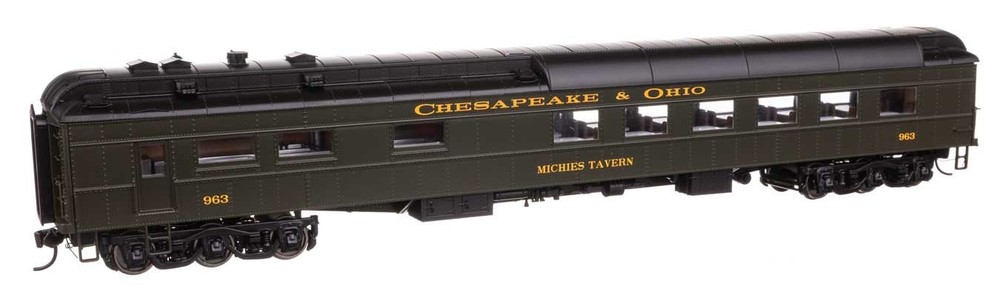 17704 Walthers HO 82′ Pullman-Built Heavyweight 36-Seat Diner C&O #963
