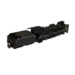 N Scale Trane Co Ltd Die Cast C-57 Steam Locomotive, non-powered