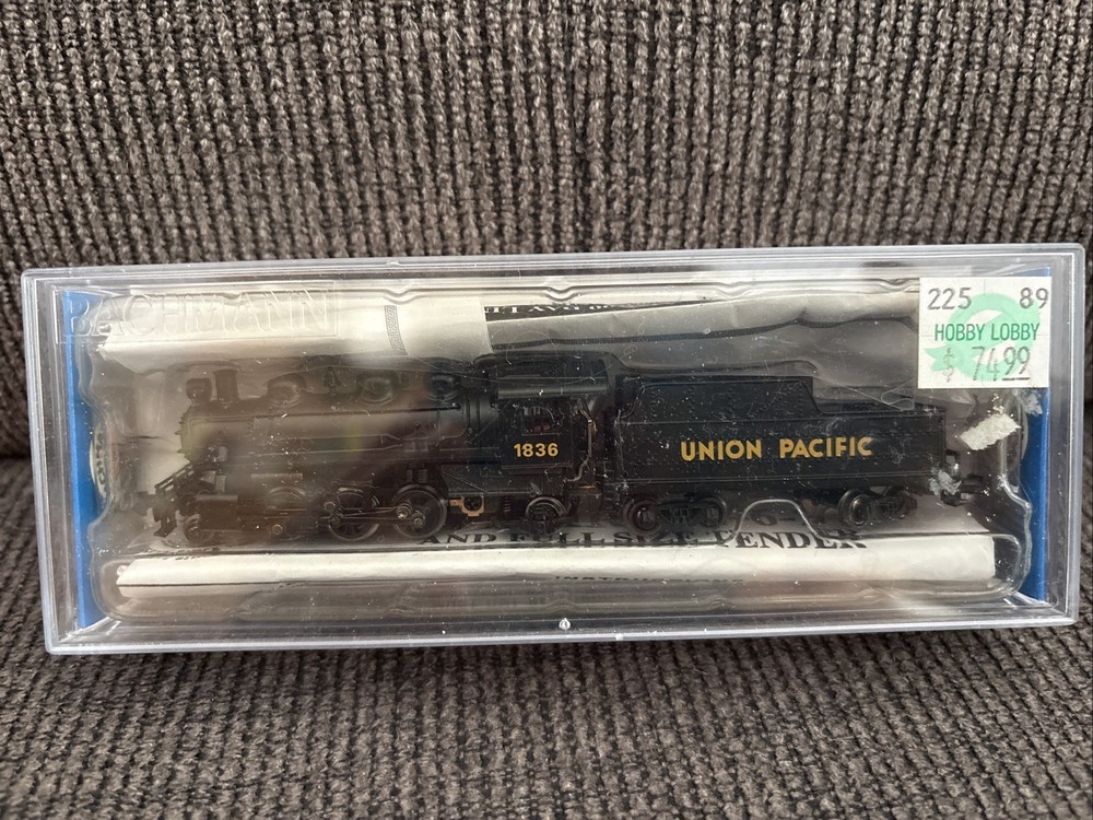 NEW Bachmann N Scale Prairie 2-6-2 Steam 1836 Model Train Engine/Tender 51551