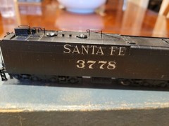 UNITED SCALE MODELS PFM SANTA FE AT&SF 4-8-4 LOCOMOTIVE 3778 In Box