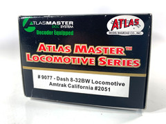 Atlas Master HO 9077 Amtrak California Dash 8-32BW Locomotive #2051
