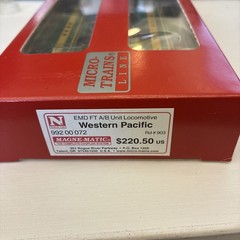 Micro Trains N Scale Western Pacific #903 EMD FT A/B – 992 00 072